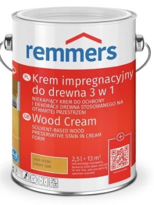 Krem impregnacyjny do drewna 3w1